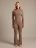 Huxe Sculpt Set – Mocha | Flared Legging & Corset Jasje