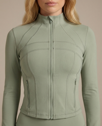 Huxe Sculpt Set – Sage | Flared Legging & Corset Jasje 5